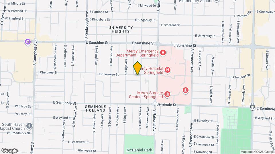 1048 E Cherokee St Mapa y Detalles de la Ubicación