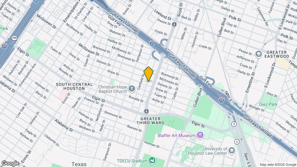 2721 Napoleon St Map and Location Details