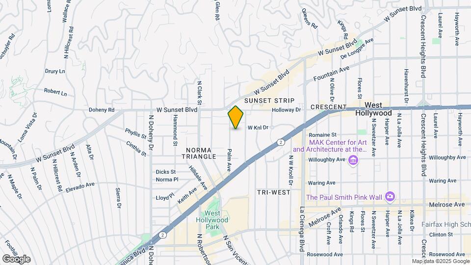 970 Palm Ave Map and Location Details