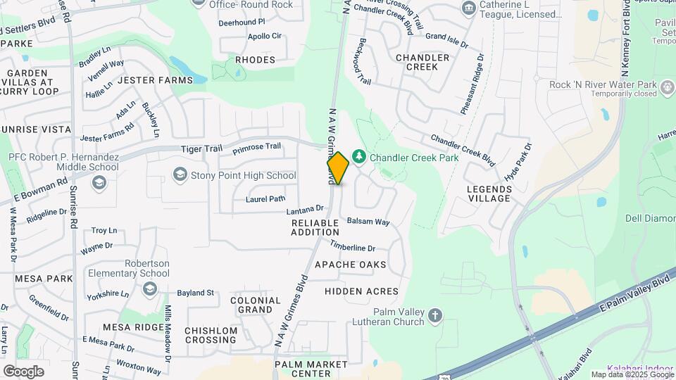 2104 Balsam Way Map and Location Details