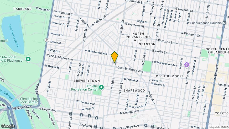 1710 N 25th St Map and Location Details