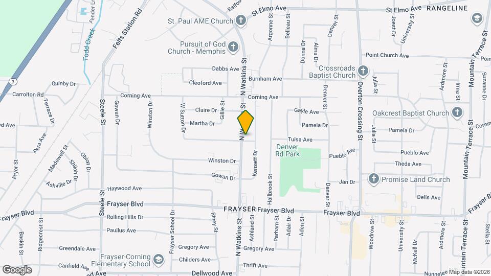 1832 S Sutton Dr Map and Location Details