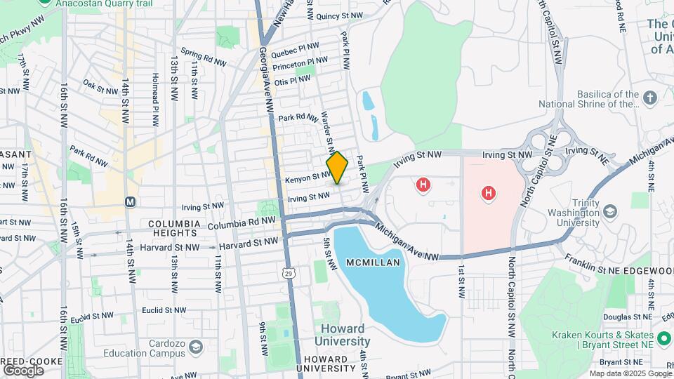 3100 Warder St NW Map and Location Details