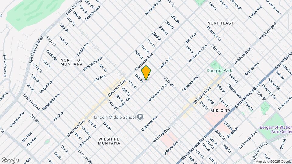 1812 Idaho Ave, Unit Upstairs Map and Location Details