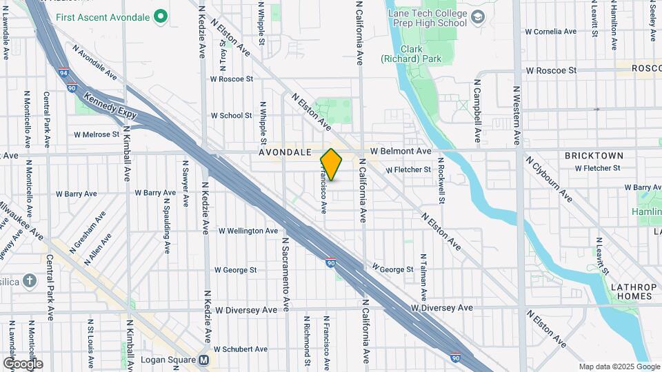 2850 W Barry Ave Map and Location Details