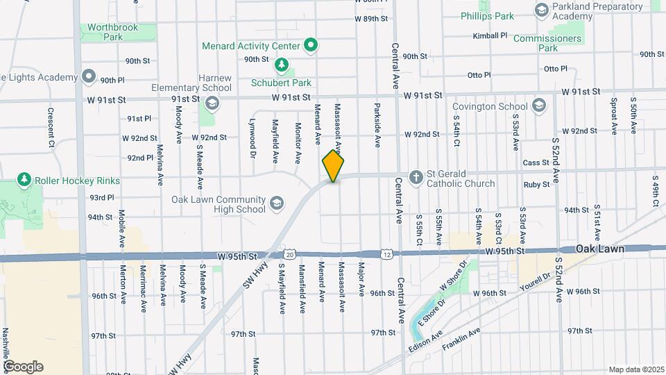 9308 Massasoit Ave Map and Location Details
