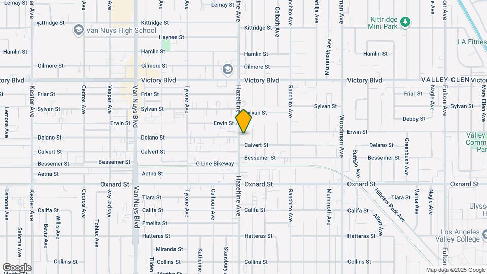 6200-6206 Hazeltine Ave Map and Location Details