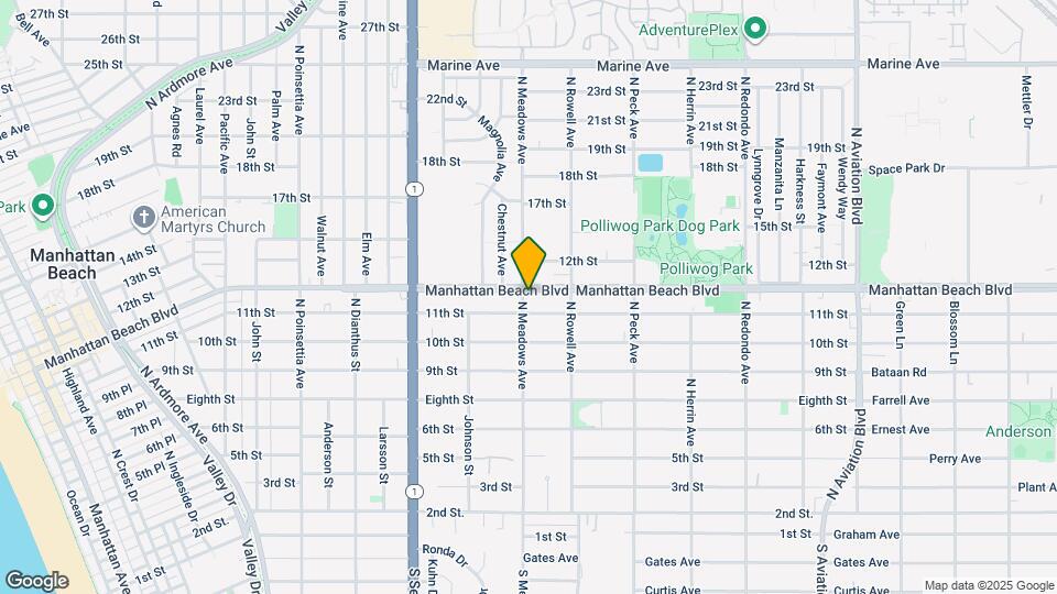 1300 Manhattan Beach Blvd, Unit 1300 Manhattan Beach Blvd Mapa y Detalles de la Ubicación