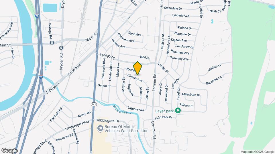 2591 Cluster Ave Map and Location Details