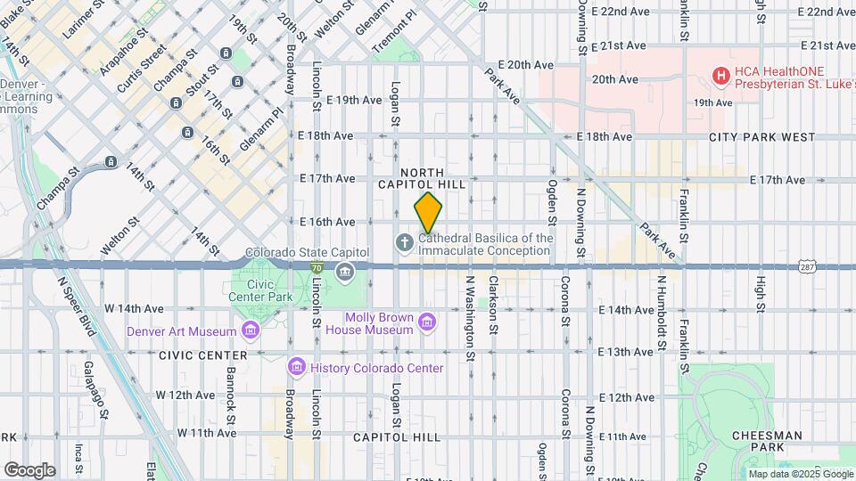 1554 N Pennsylvania St Map and Location Details