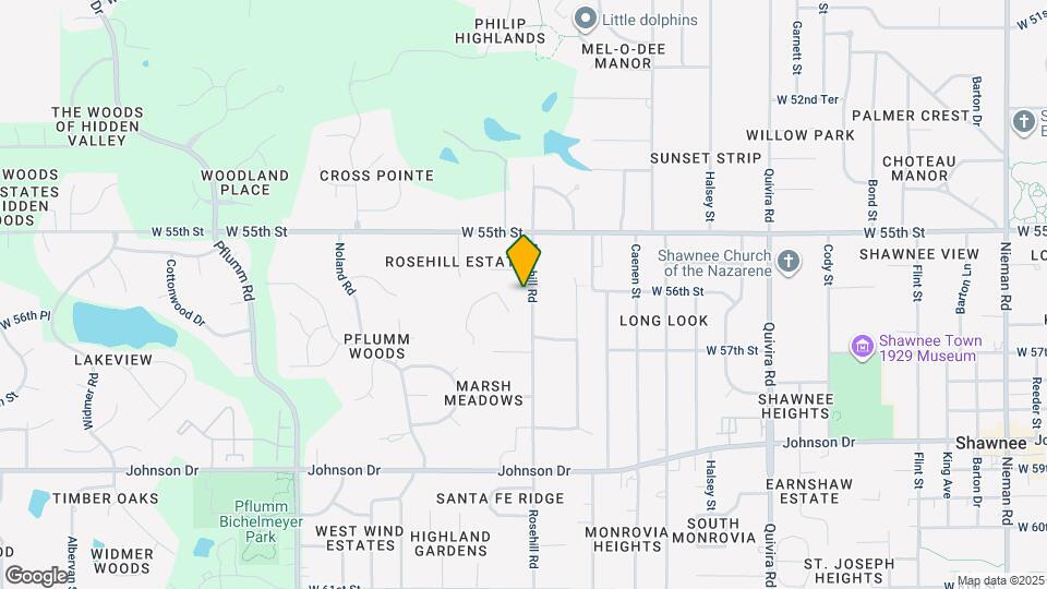 5620 Rosehill Rd Map and Location Details