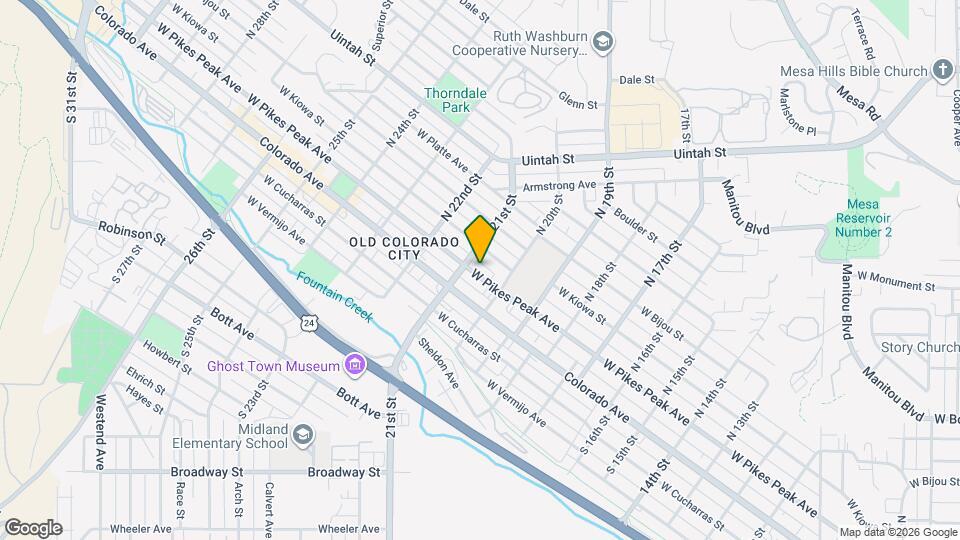 2022 W Pikes Peak Ave Map and Location Details