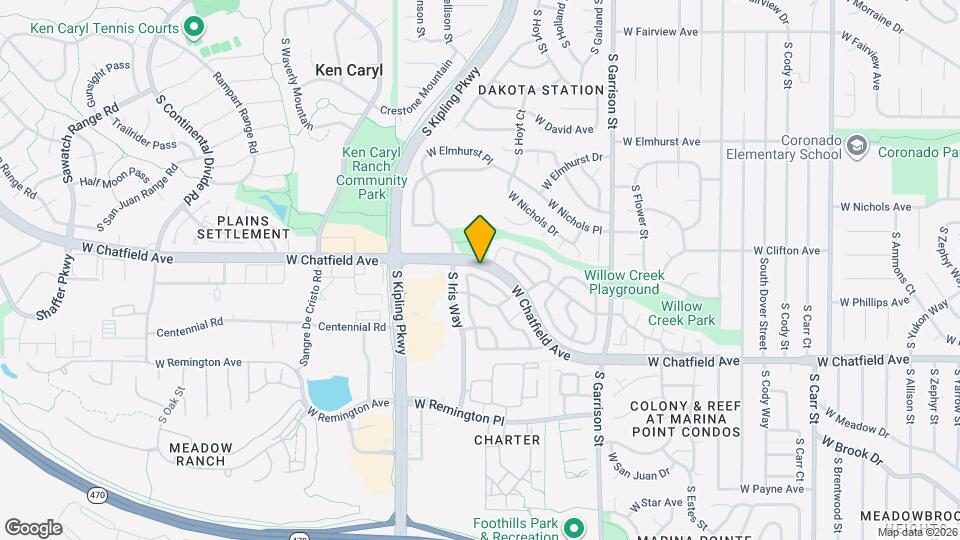 9696 W Chatfield Ave Map and Location Details