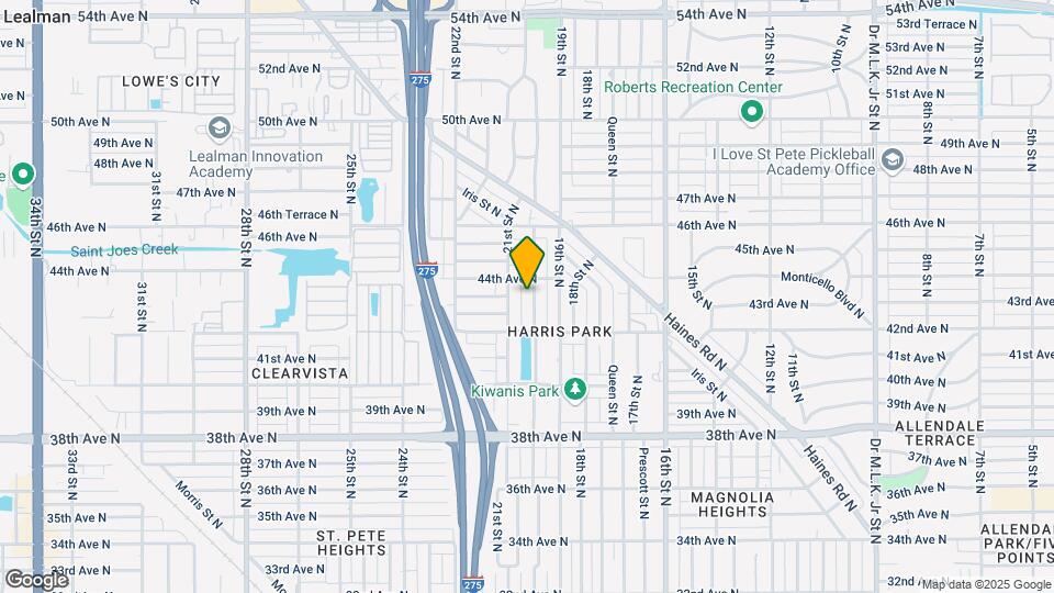 4336 20th St N Map and Location Details
