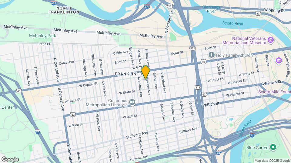 53-55-55 Hawkes Ave Map and Location Details