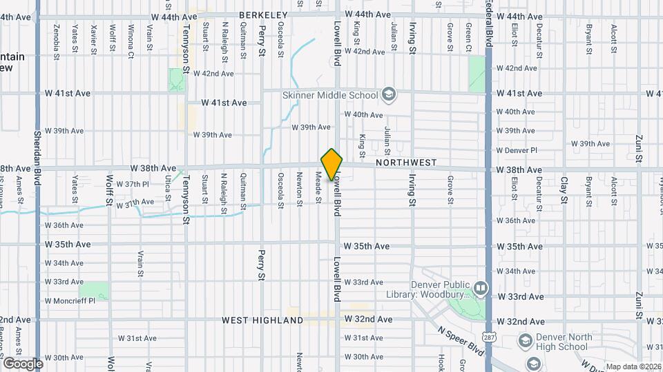 3745 Lowell Blvd Map and Location Details