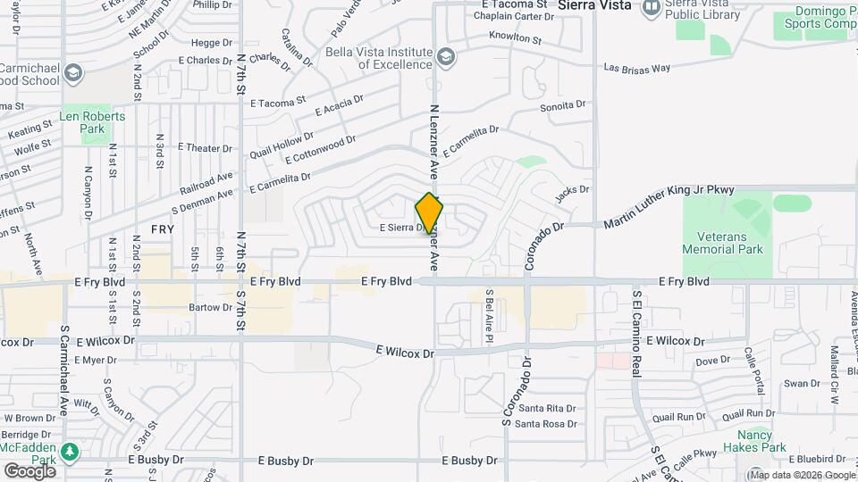 1465 E Bella Vista Dr Mapa y Detalles de la Ubicación