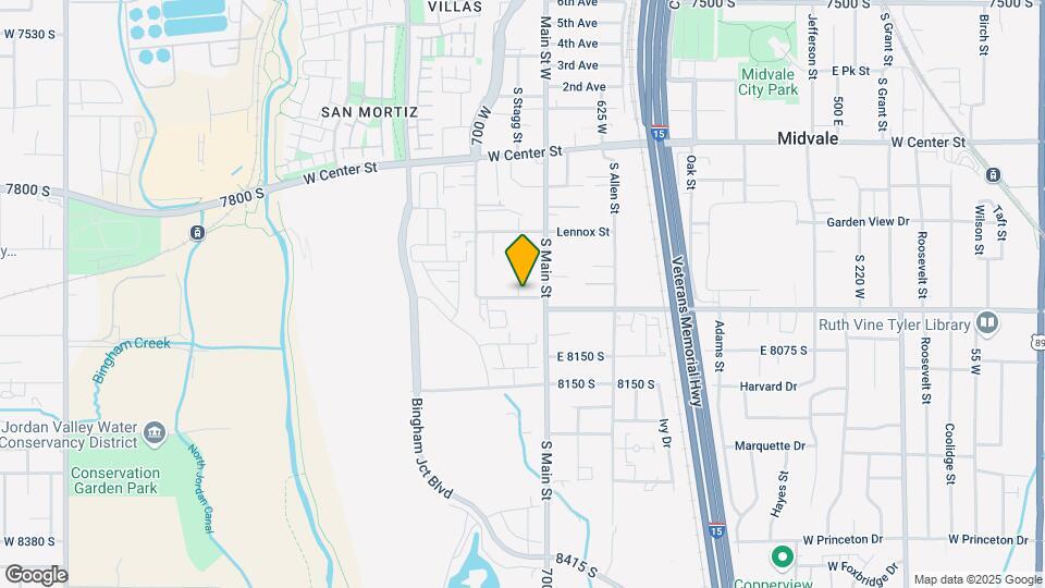 732 Wasatch St Map and Location Details