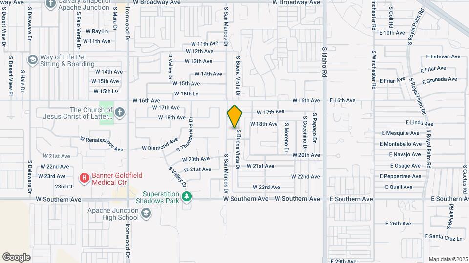 1862 S Buena Vista Dr Map and Location Details