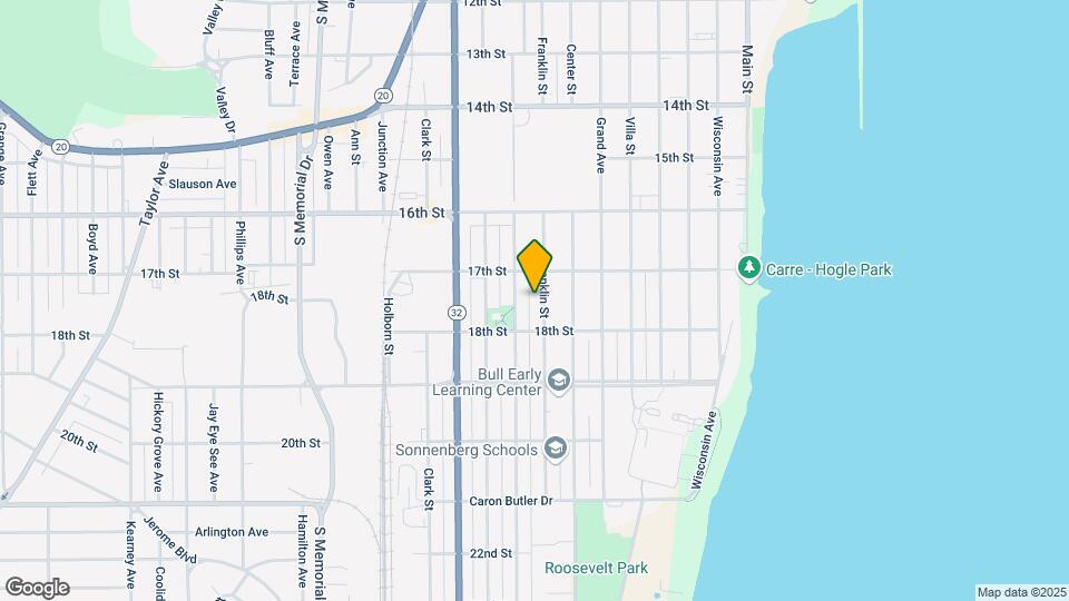 1724 Franklin St Map and Location Details