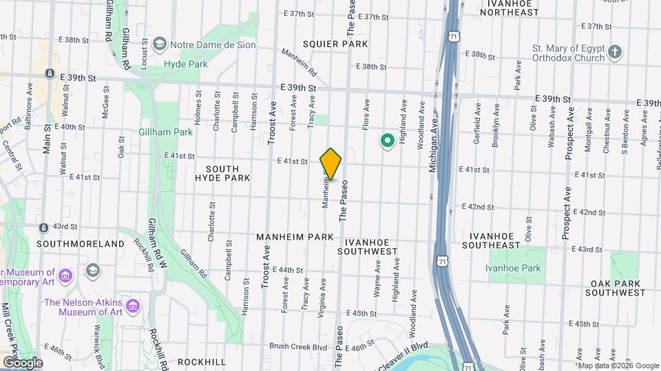 4133 Virginia Ave Map and Location Details