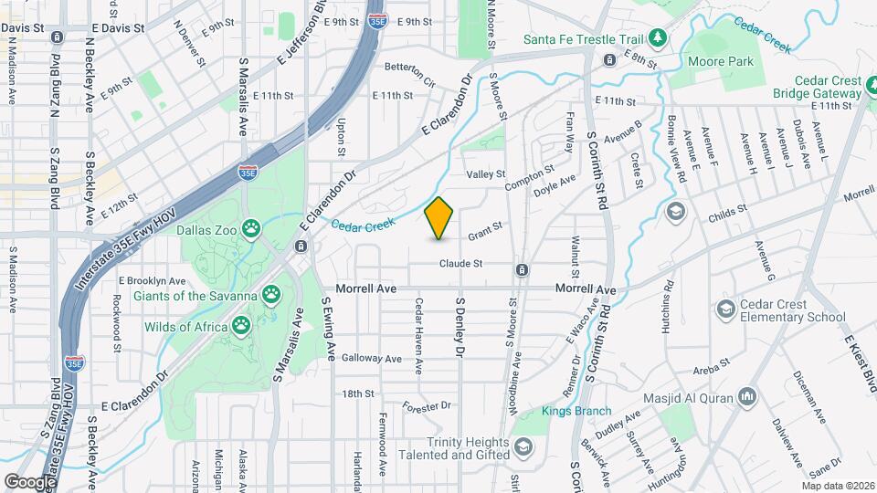 1210 Grant St Map and Location Details