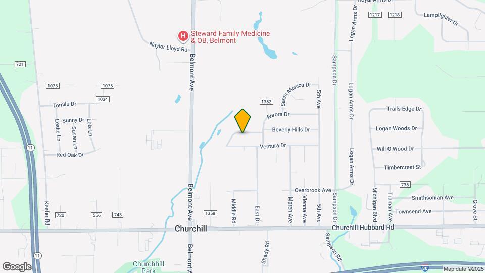 343 Beverly Hills Dr Map and Location Details