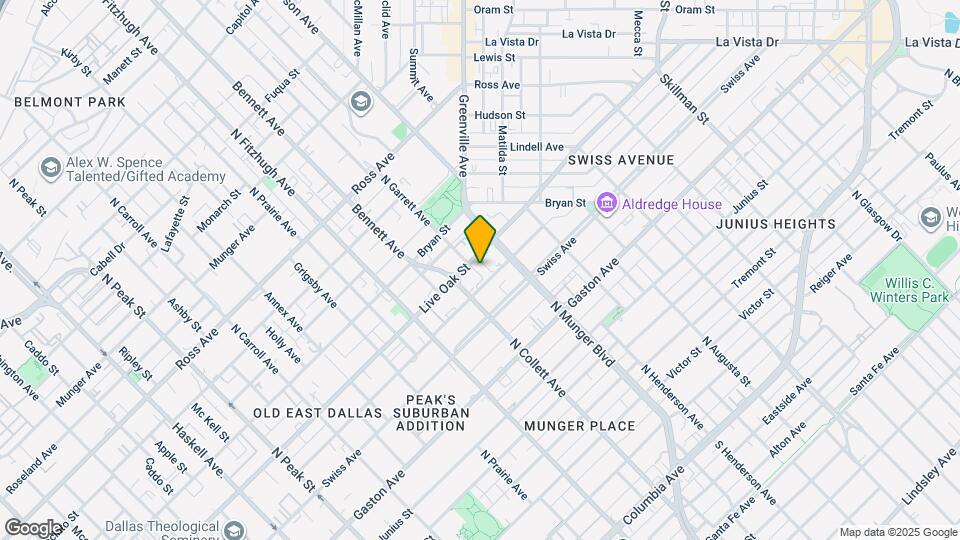 5106 Live Oak St Map and Location Details