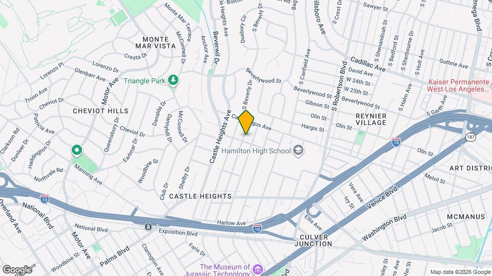 2940 Cardiff Ave Mapa y Detalles de la Ubicación