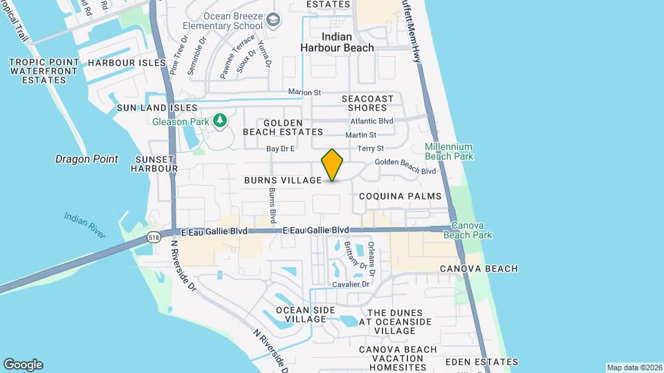 961 Golden Beach Blvd Map and Location Details