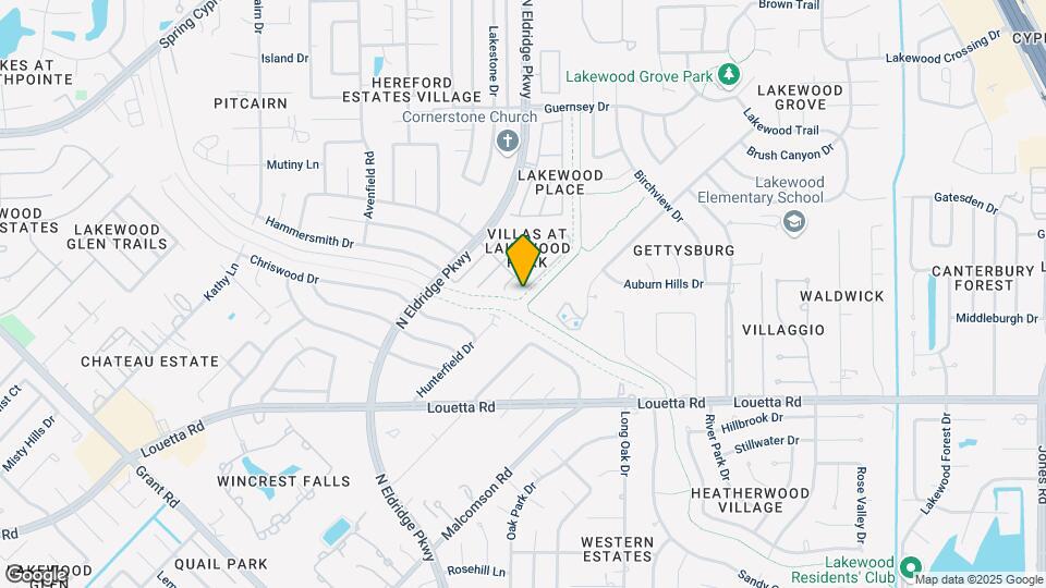 12103 Lakewood Villa Dr Map and Location Details