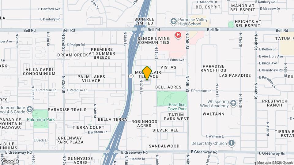 3716 E Beverly Ln Map and Location Details