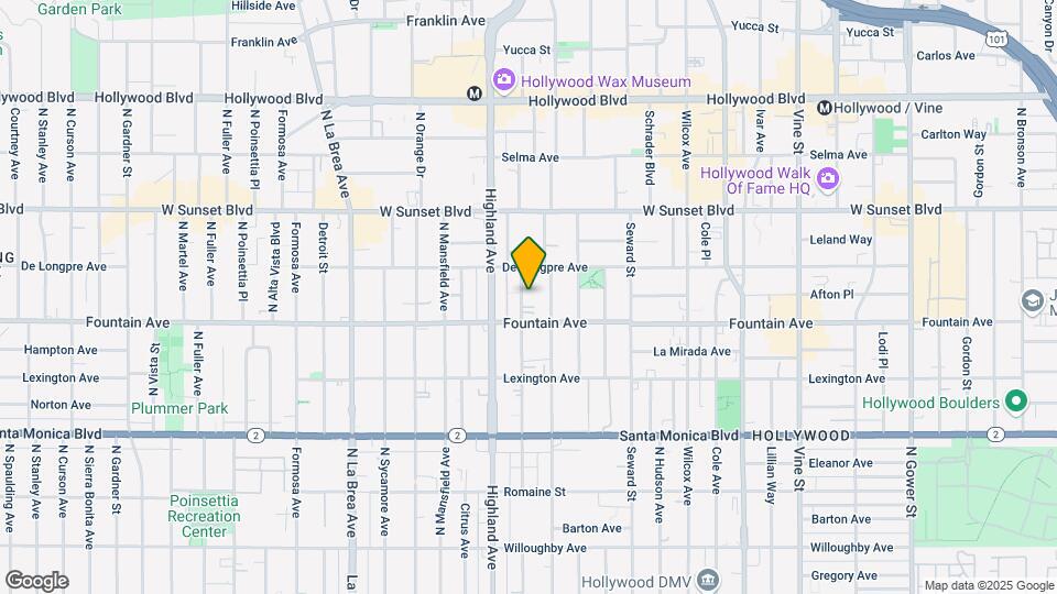 1326-1328 N Mccadden Pl Map and Location Details