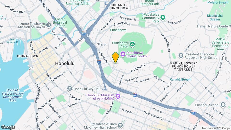 666 Prospect St, Unit 1402 Map and Location Details