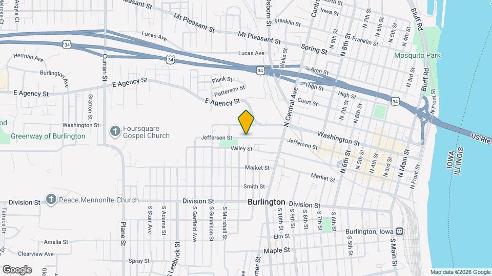 1317-1317 Jefferson St Map and Location Details