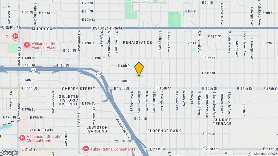 1418 S Delaware Ave Map and Location Details