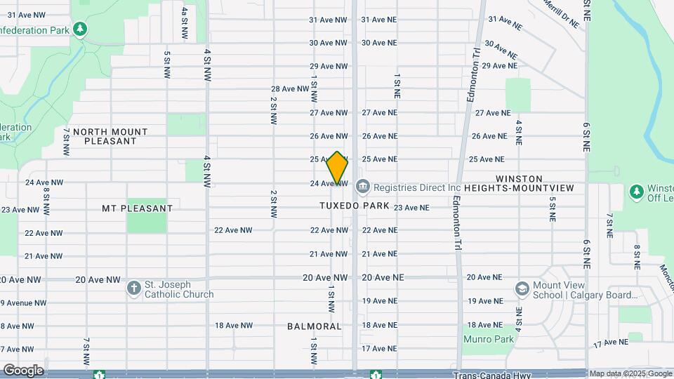 2420 1 St NW Map and Location Details