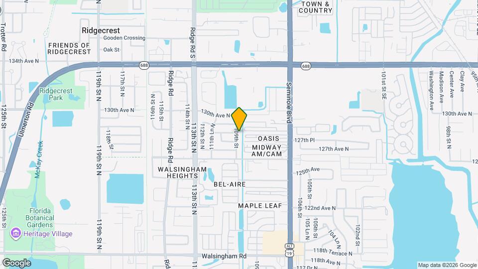 12829 109th St Mapa y Detalles de la Ubicación