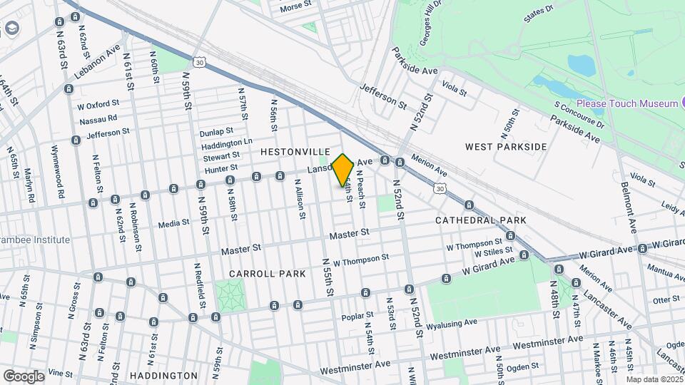 1504 N 54th St, Unit 1st Flr Map and Location Details