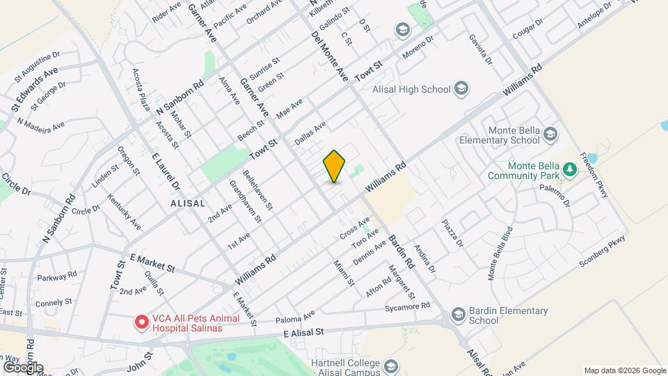 1425 Garner Ave Map and Location Details