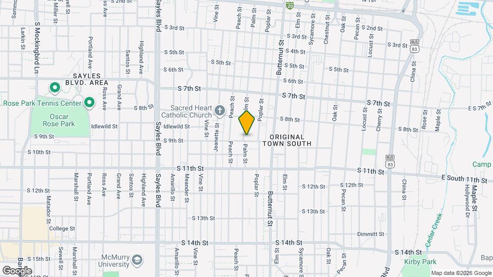 891 Palm St Map and Location Details