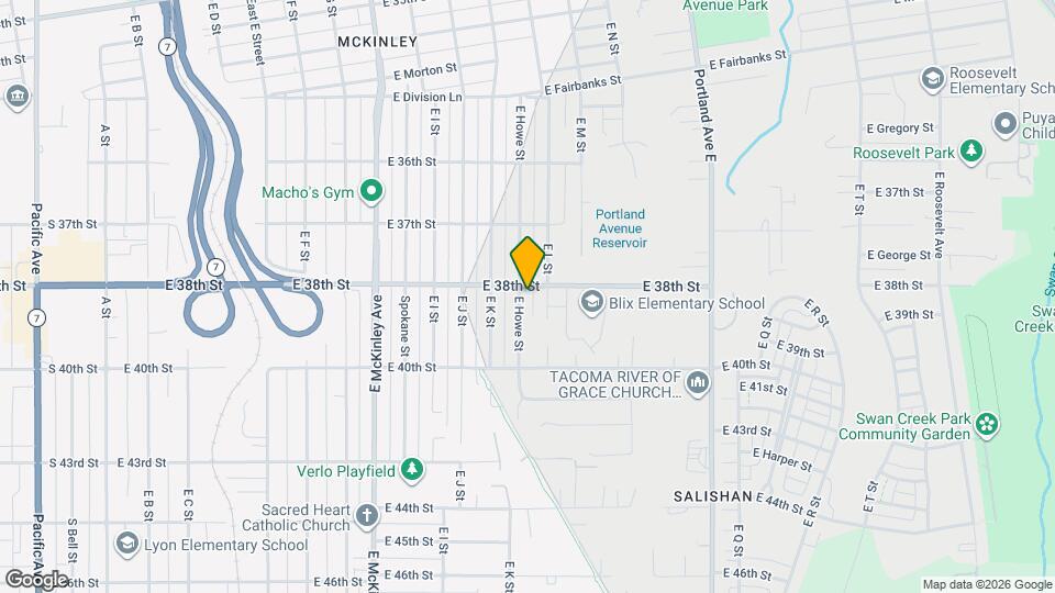 3805 E Howe St Map and Location Details