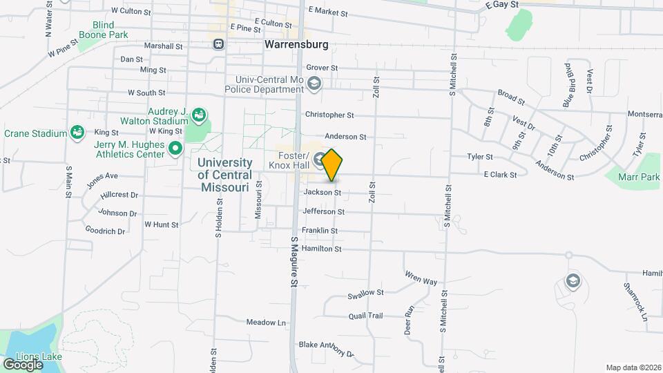 606 Cleburn St Map and Location Details