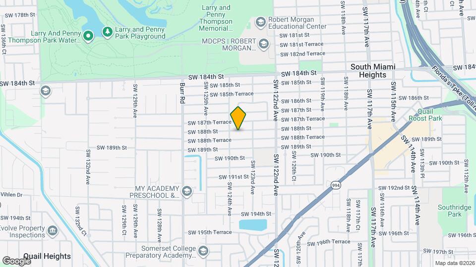 12360 SW 188th St Mapa y Detalles de la Ubicación