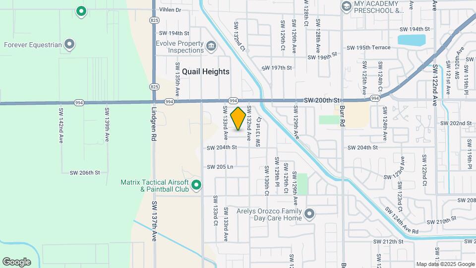 13233 SW 203rd St Map and Location Details