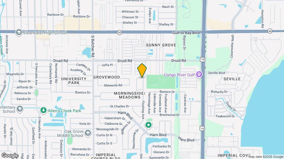 1001 Chinaberry Rd Map and Location Details