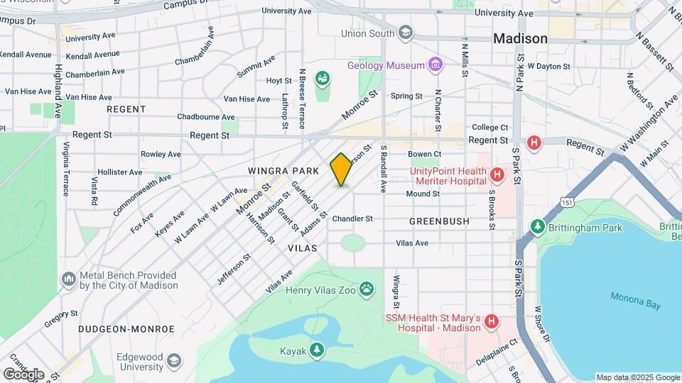 1608 Adams St, Unit 1 Mapa y Detalles de la Ubicación