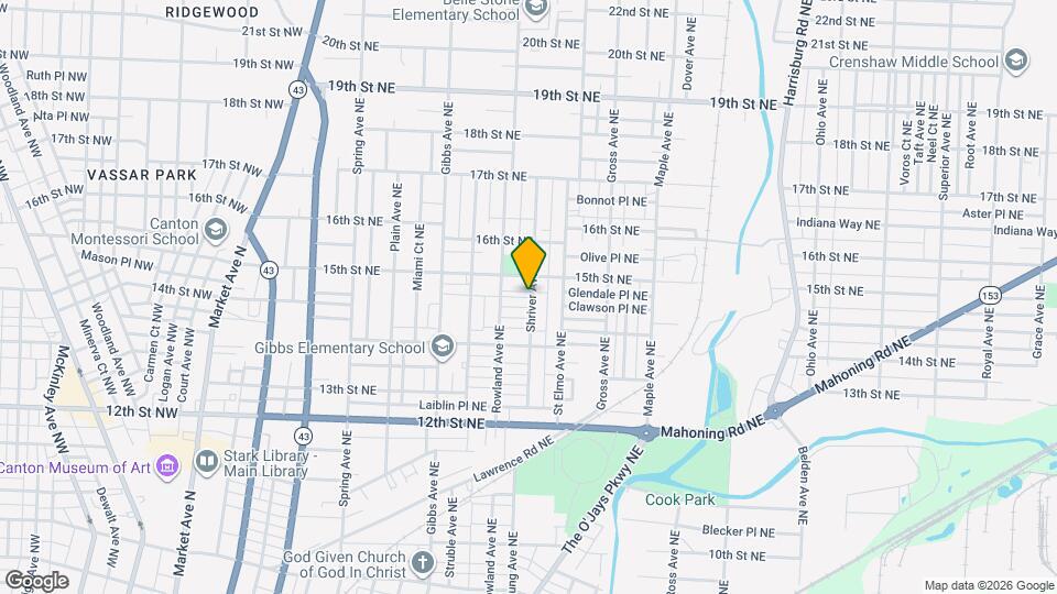 1447 Shriver Ave NE Mapa y Detalles de la Ubicación