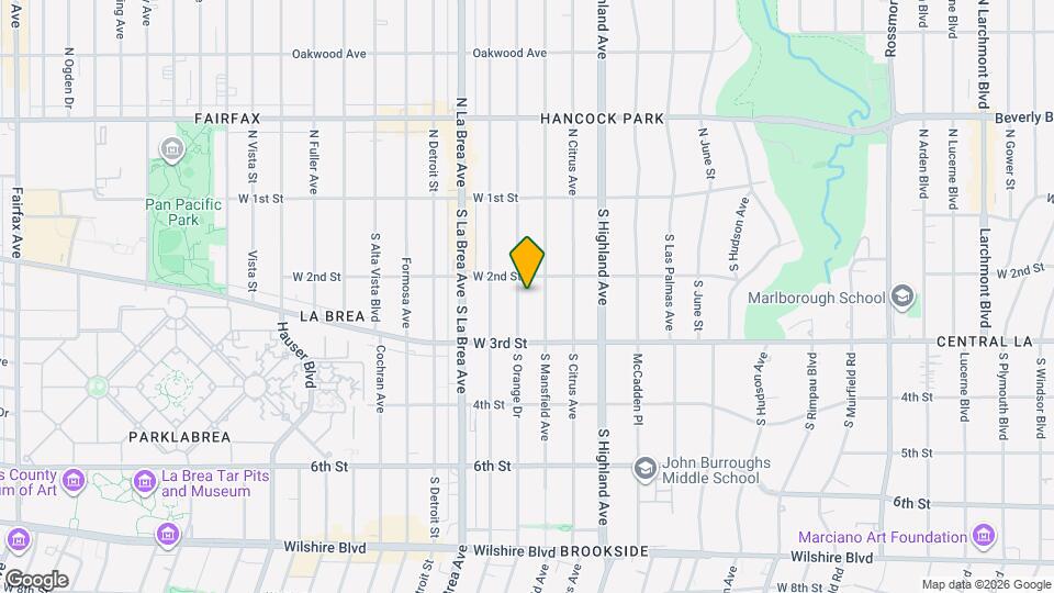 216 S Orange Dr Map and Location Details