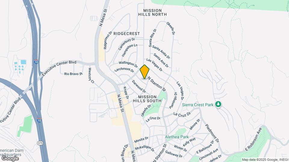 4120 Larchmont Dr Map and Location Details